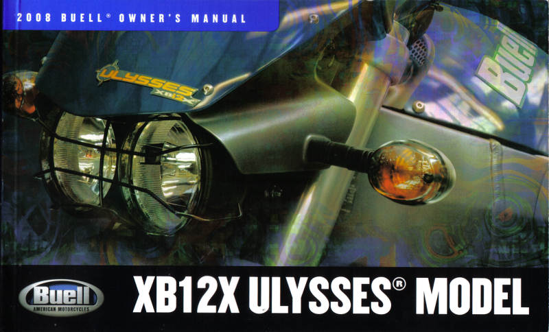XB12X Ulysses Model Owners Manual