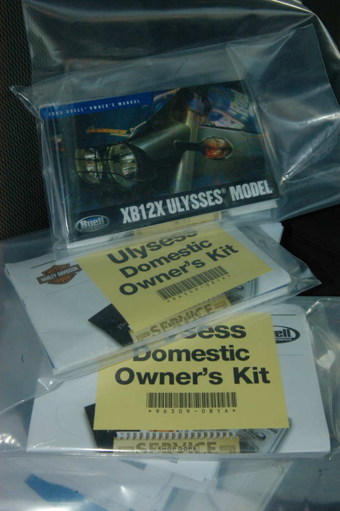 Buell Ulysses XB12XT Owner's Kit