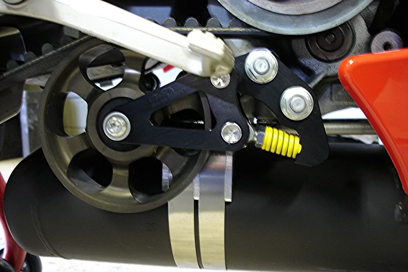 spring loaded belt tensioner