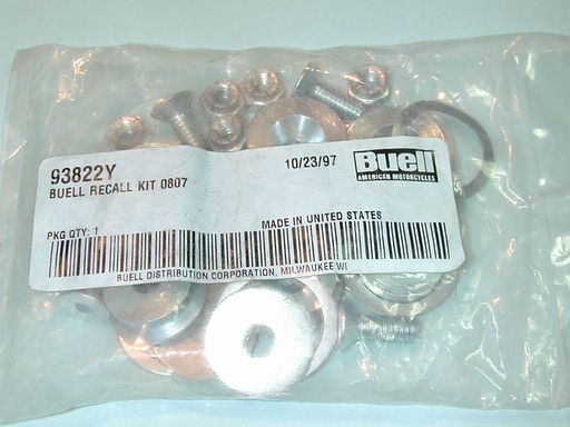 Recall Kit 0807 - Buell P/N 93822Y - Drive Pins
