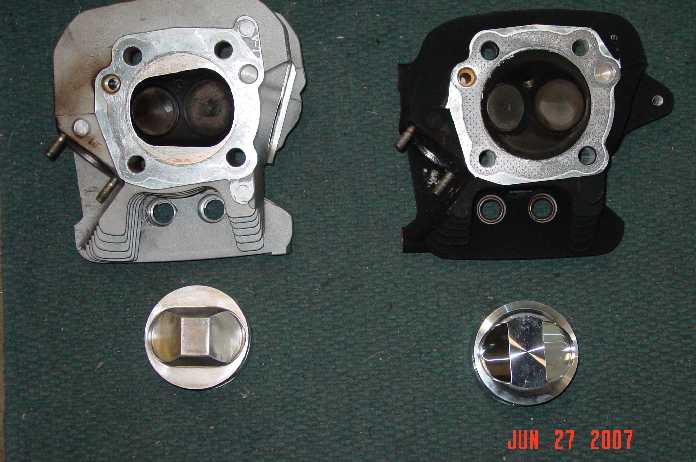 10.5:1 Blast and  XB heads and pistons