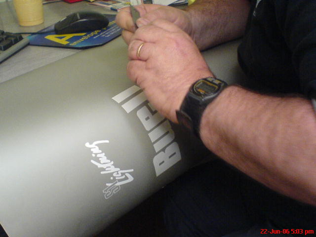 making Buell  stencils 2