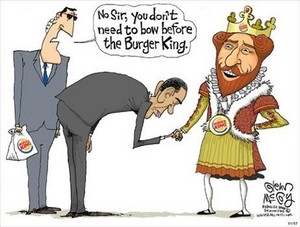 Obama Bows to Burger King