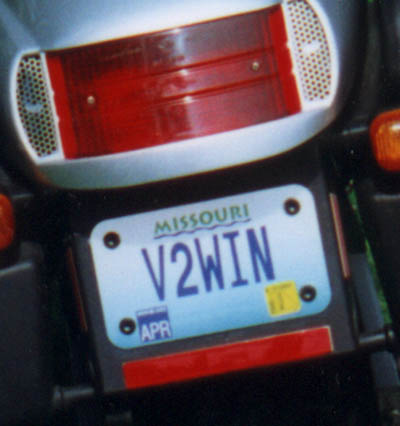 the original V2WIN plate